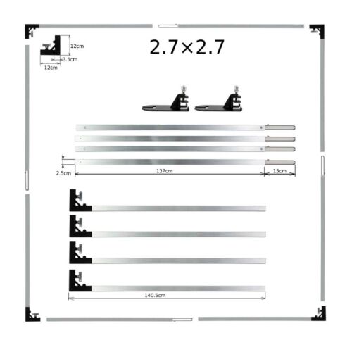 Matthews フレーム (角) 2.7×2.7m