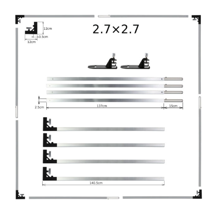 Matthews フレーム (角) 2.7×2.7m