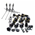 タングステンライト比較表 dedolight 3灯キット 150w×3灯