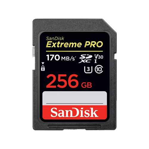 Sandisk SDXCカード ExtremePRO 256GB (UHS3)
